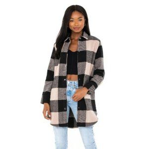BB Dakota Plaid Jacket Shacket Coat Size Small